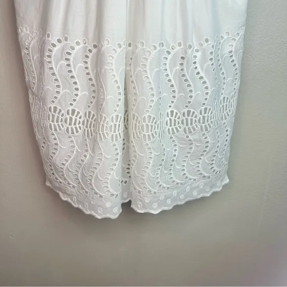 J Crew fit and flare dress with Rickrack trim in white Sz 00