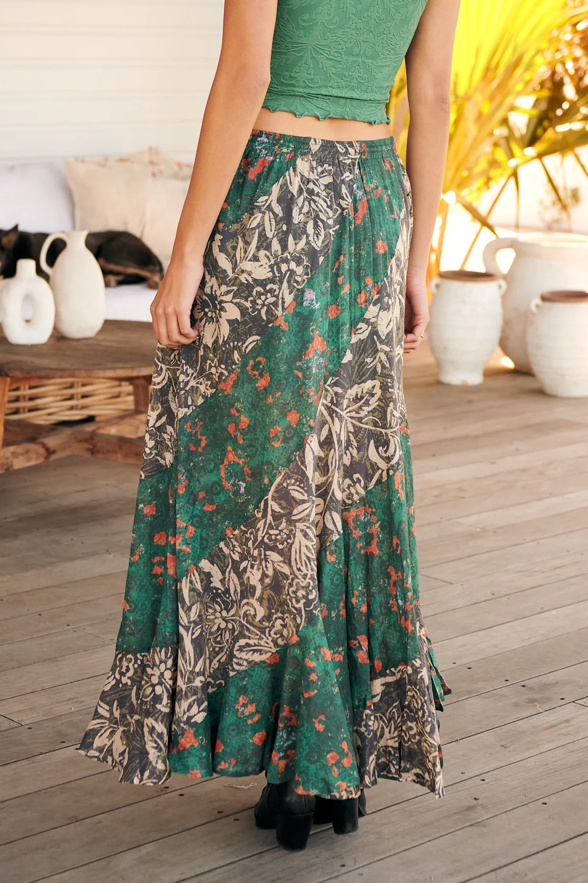 Jackie Maxi Skirt - Charcoal ~ Free People