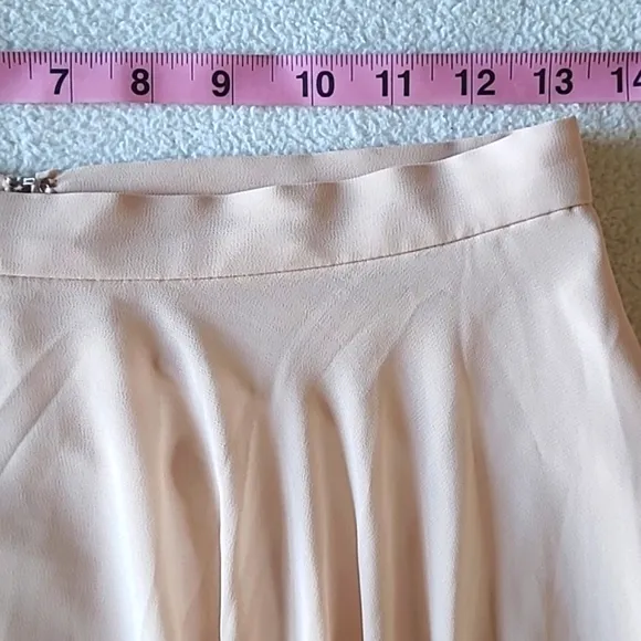 Jenny Yoo Hampton Maxi Skirt. Size 4. Blush Nude. Zip Back. Like New.