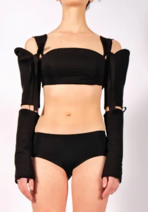 Jersey Crop Top with Detail