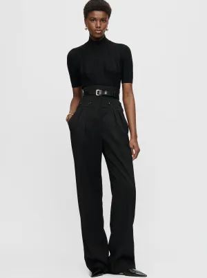 JUNO Corset waist pant Black