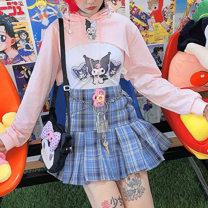 Kuromi Pink Short Shirt SD00914