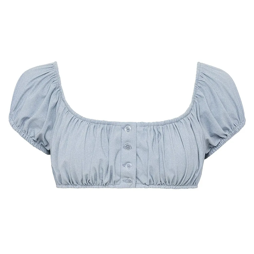 Light Denim Bandita Bikini Top