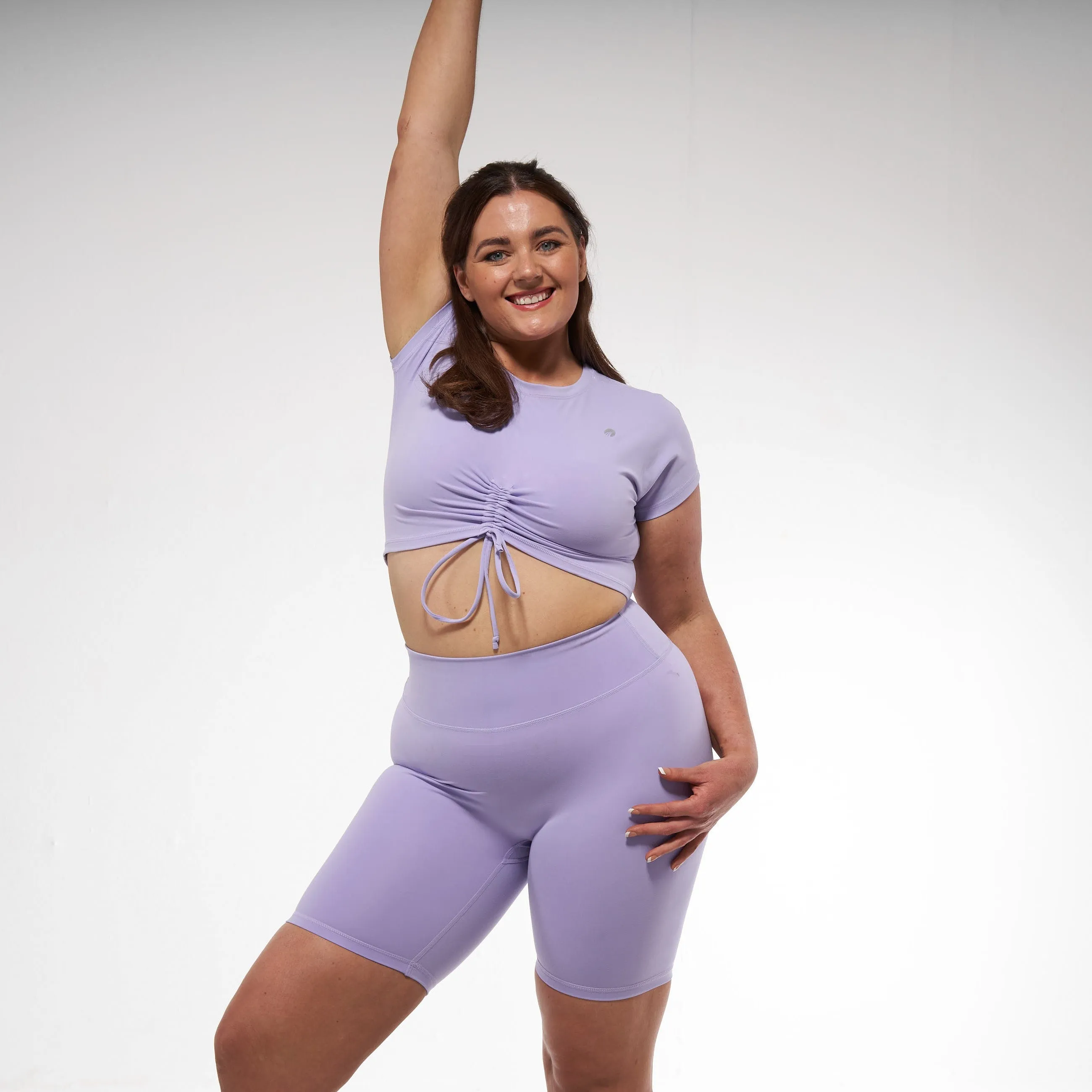 Lilac Tie Front Top