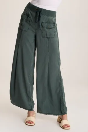 Loen Twill Wide Leg Pant