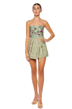 Luna Honeysuckle Wrap Mini Skirt