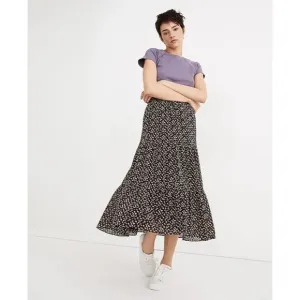 Madewell $98 Georgette Tiered Maxi Skirt NEW WITH TAGS