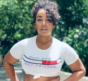 Make Money Not Friends Crop Top