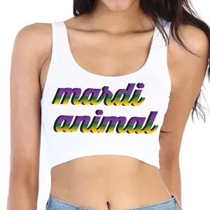 Mardi Animal Crop Tank Top