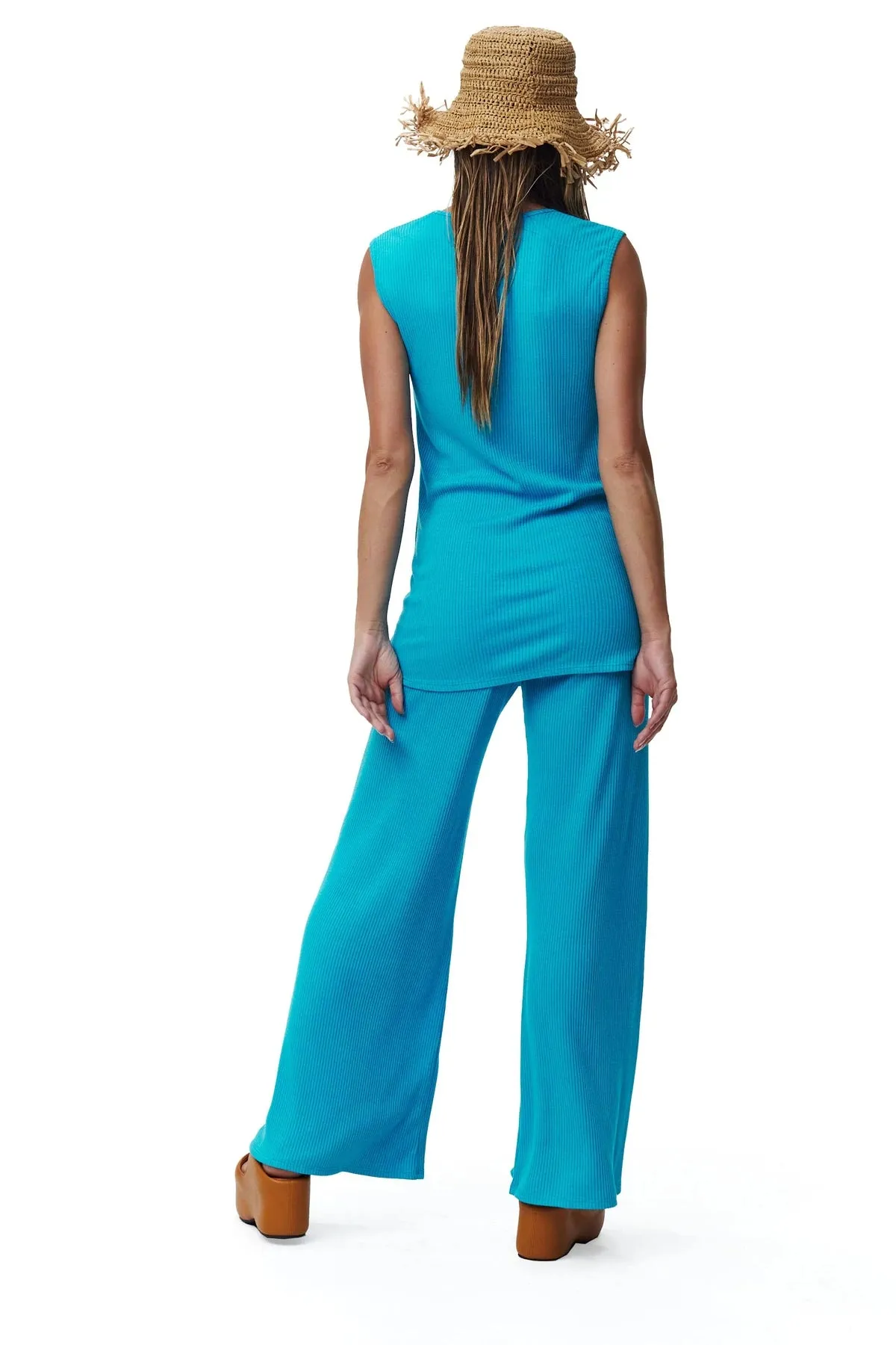 Marek Pant in Ocean Fine Rib