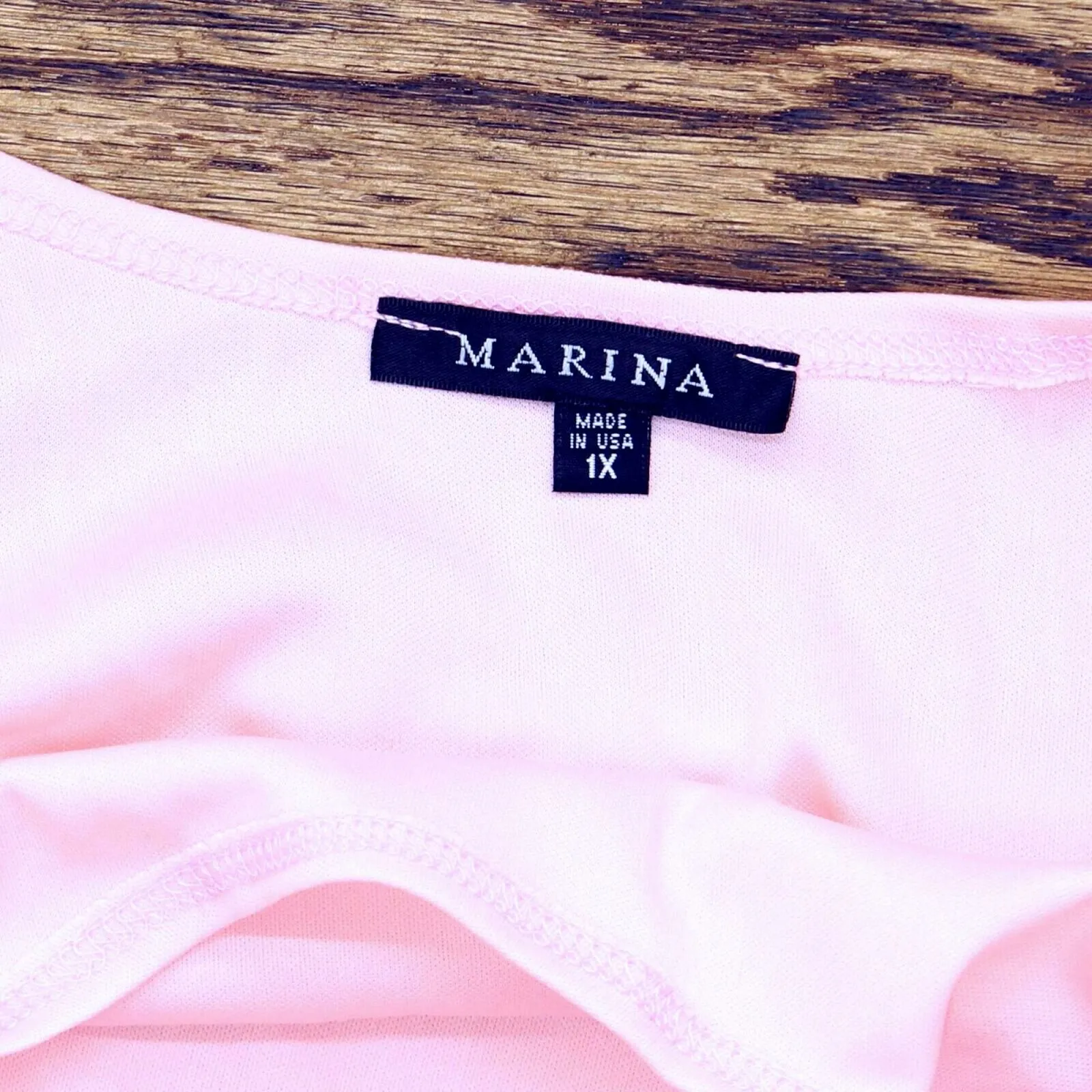 Marina Plus Floral Lace Asymmetrical Hem Top with Knit Tank Top
