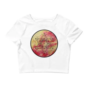 Metatron Solara Sacred Geometry Women's Crop Top