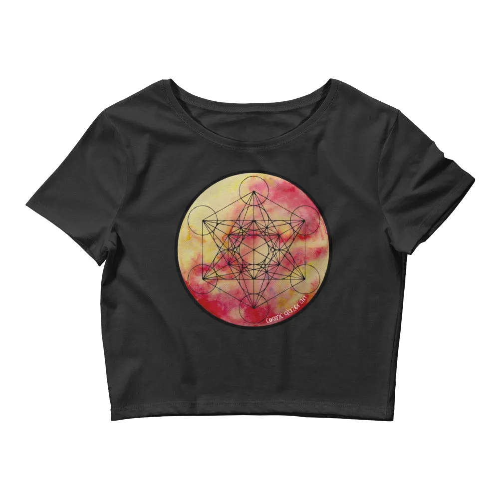 Metatron Solara Sacred Geometry Women's Crop Top