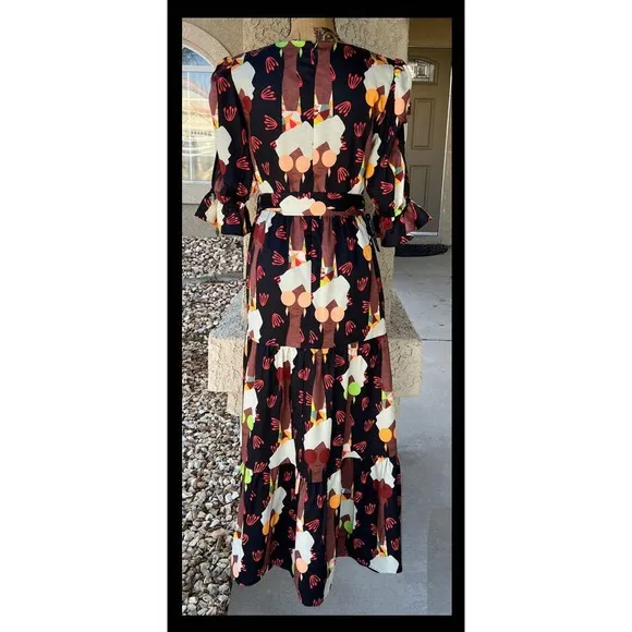 Modcloth Hutch Let's Go Boho Maxi Dress Size 6