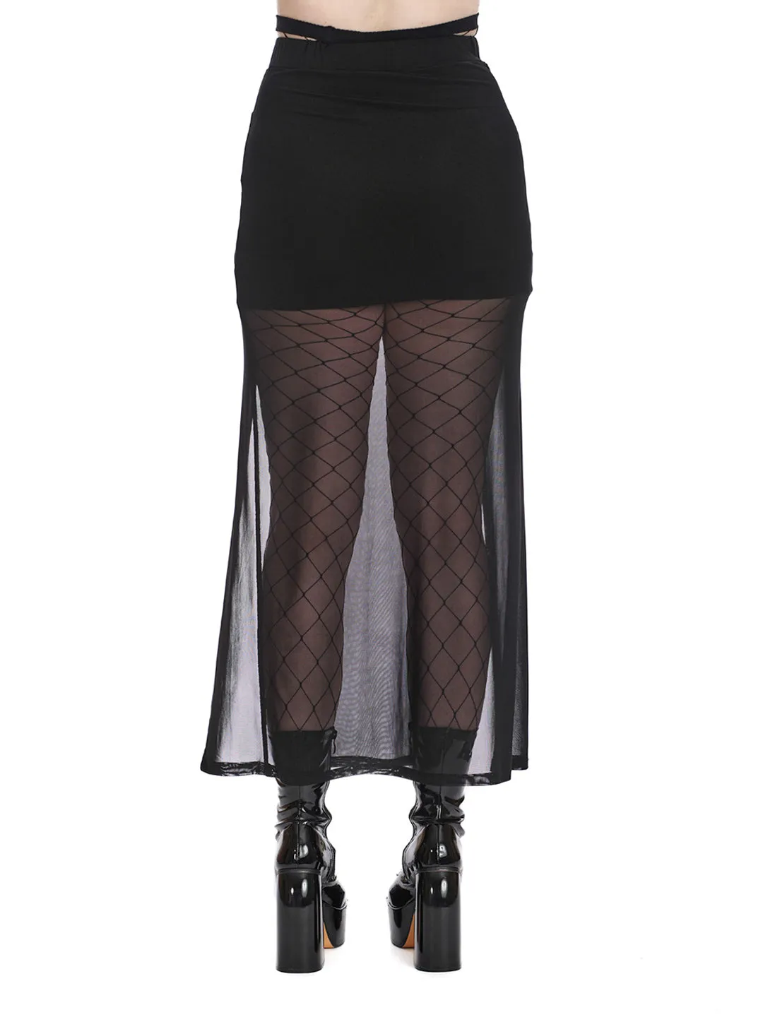 Moody Melody Slit Skirt