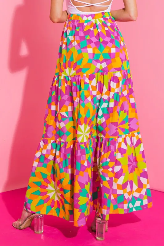 Multi Maxi Skirt