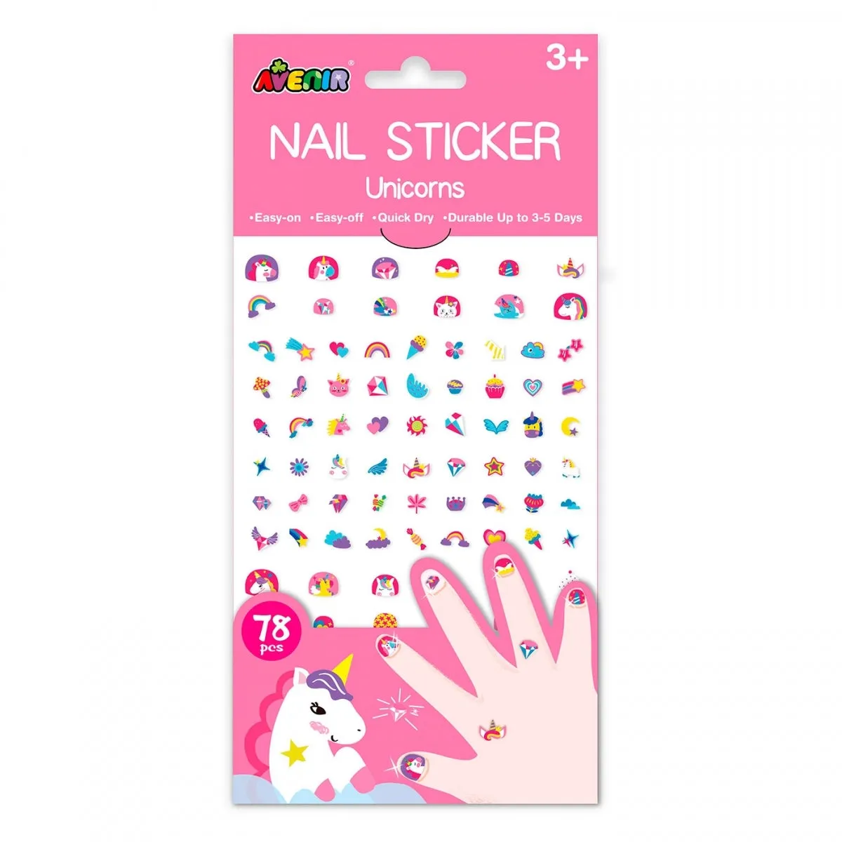 Nail Stickers - 78 Pieces by Avenir