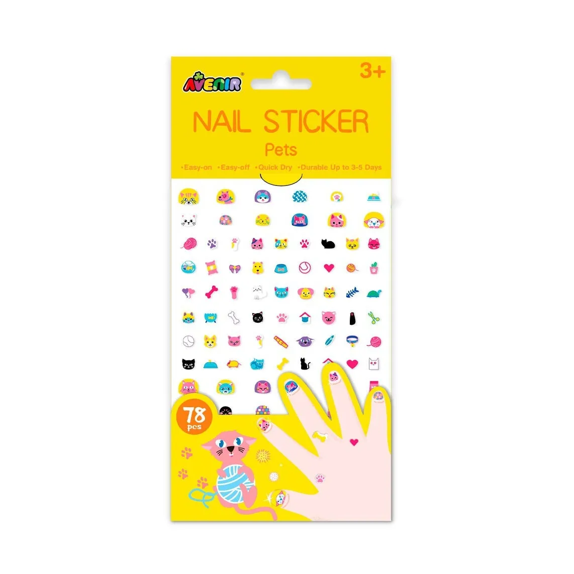 Nail Stickers - 78 Pieces by Avenir
