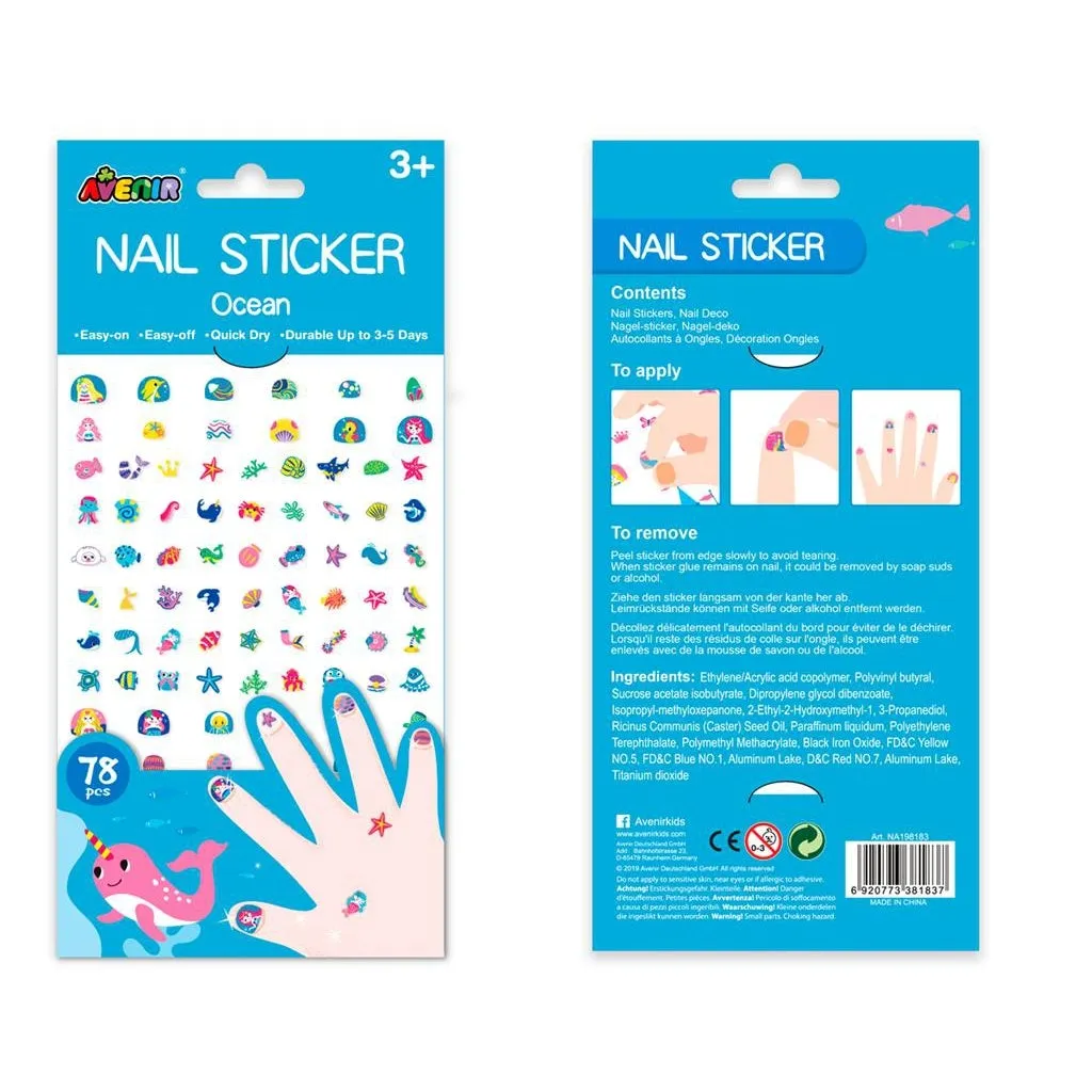 Nail Stickers - 78 Pieces by Avenir