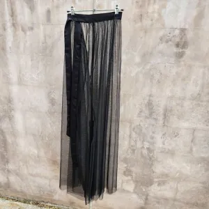Nasty gal sheer maxi wrap skirt