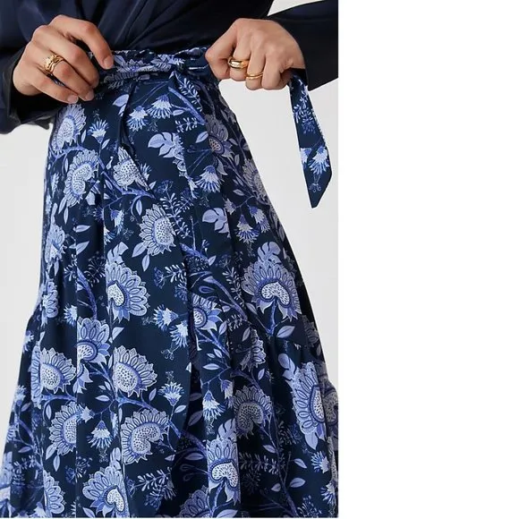 NEW Anthropologie Hutch Printed Wrap Maxi Skirt SIZE S new with tag nwt