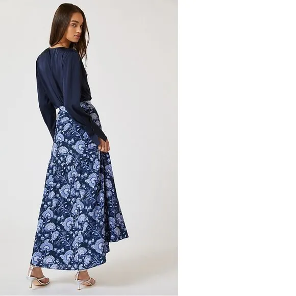 NEW Anthropologie Hutch Printed Wrap Maxi Skirt SIZE S new with tag nwt