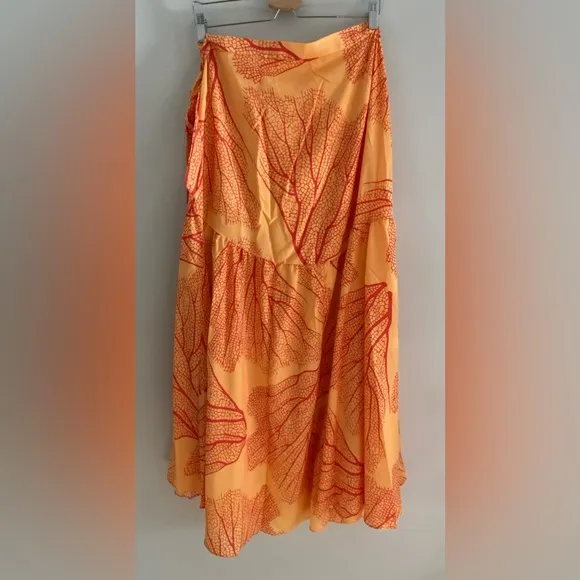 NEW Anthropologie Hutch Printed Wrap Maxi Skirt