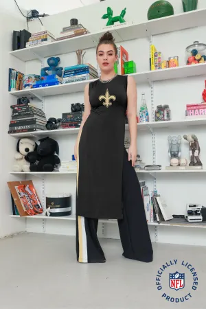 New Orleans Saints Striped Wide Leg Pant
