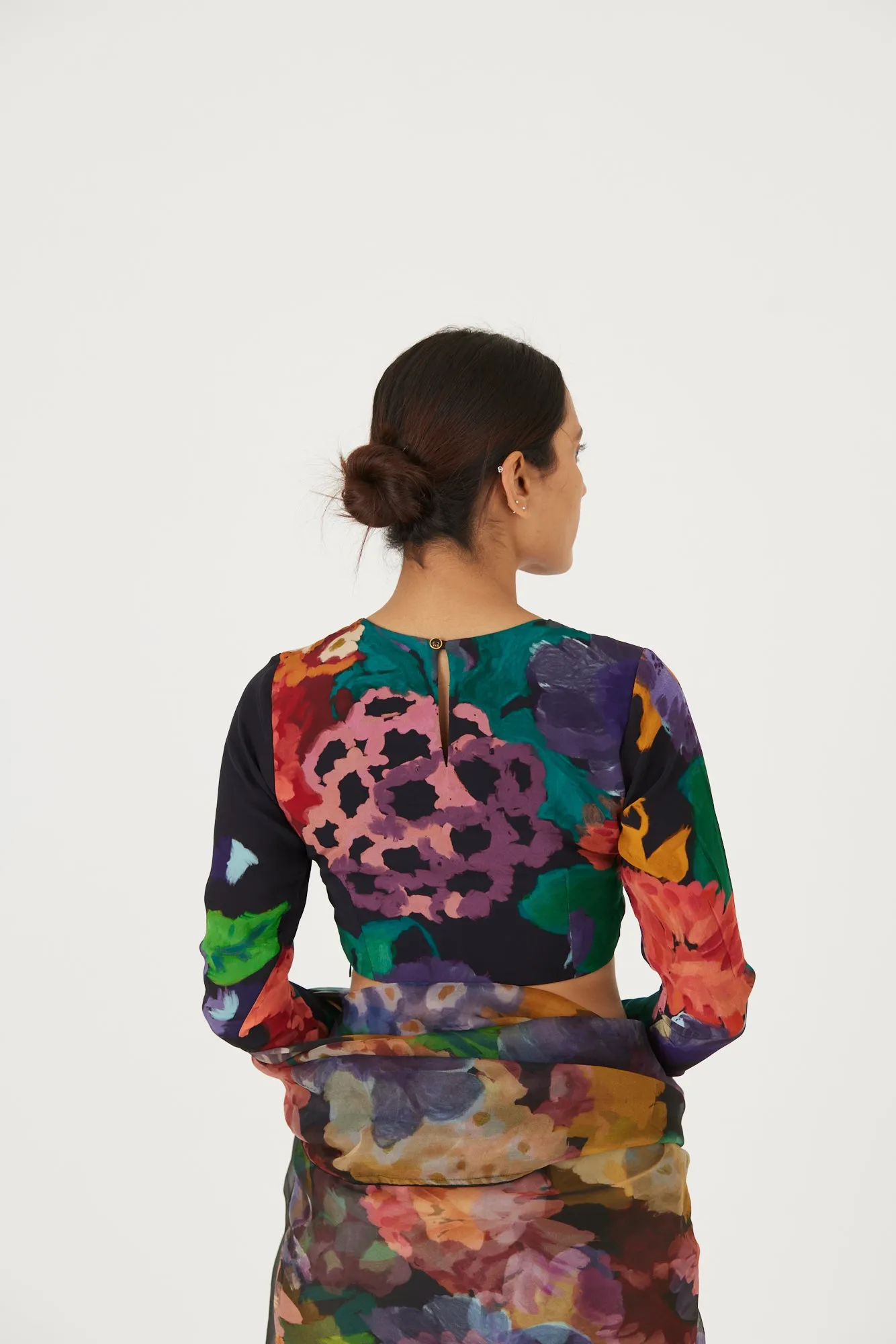 New Season Fall 24/Summer 25-Blouse-Crepe-Farah Black-YAMLS07-Fashion Edit Yam