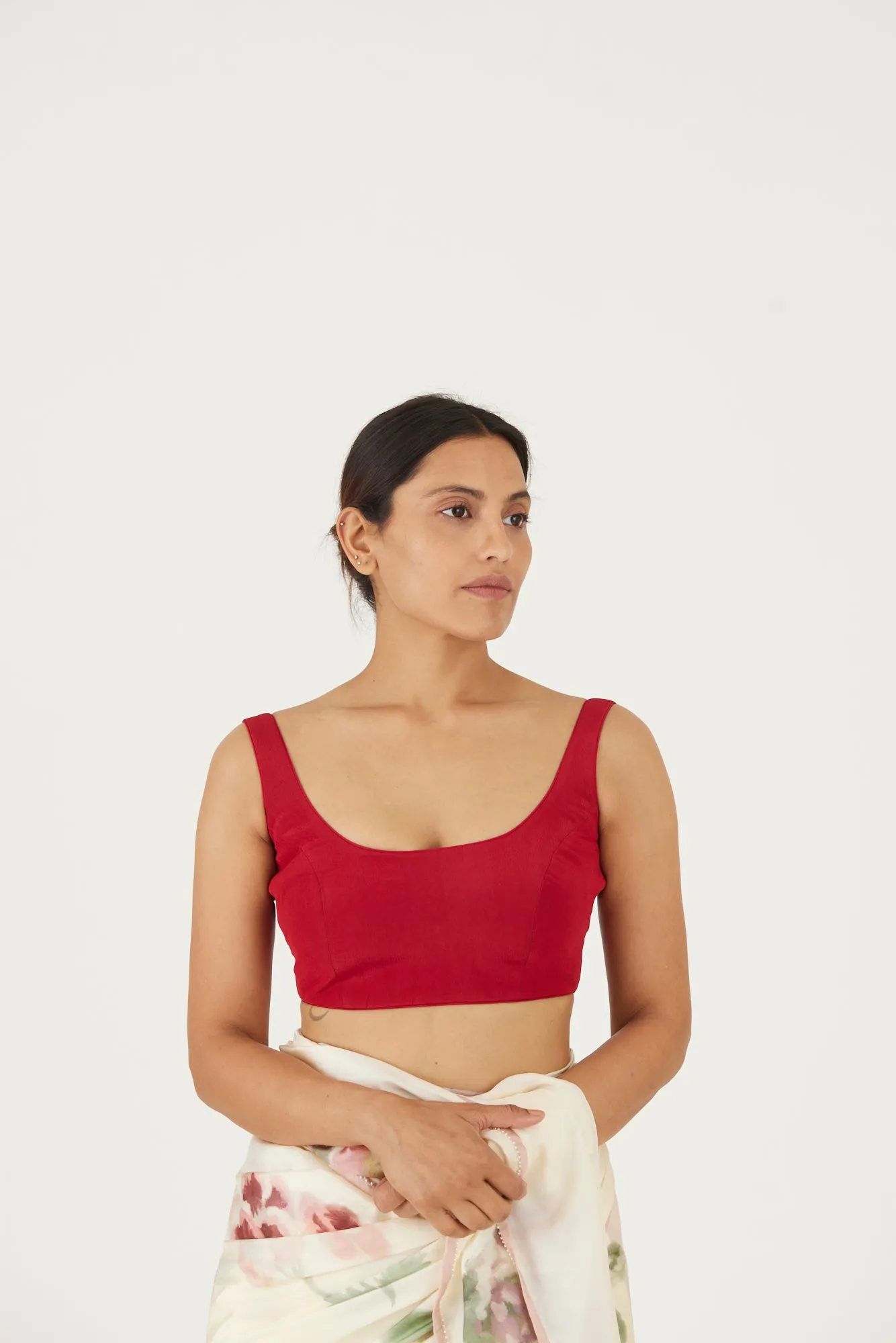 New Season Fall 24/Summer 25-Blouse-Crepe-Juliet Red-YAMLS41-Fashion Edit Yam