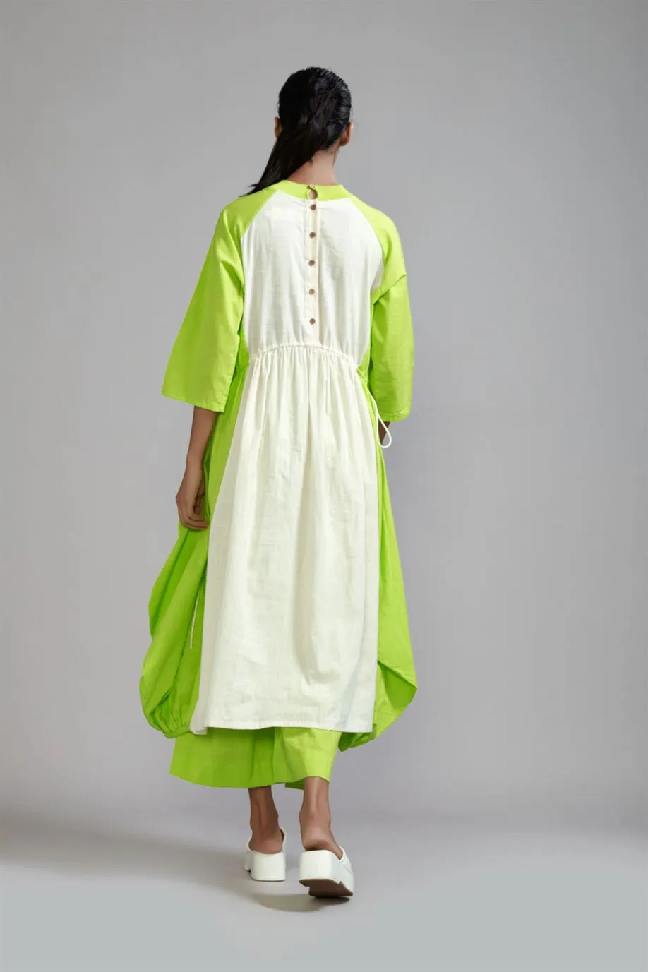 New Season Summer/Fall 2024-Coord Set Raglan Vari 2pcs Cotton Offwhite-Neon Green-MT CB RAG VARI Coord Set-Offwhite-NG 2pcs-Fashion Edit Mati