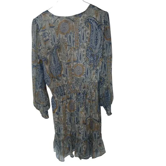 NWT - Vince Camuto Cream Multi Blooming Floral Mini Dress Size: XL