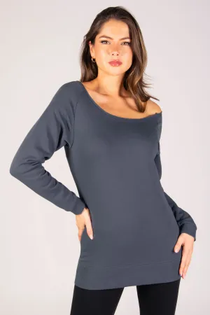 Off Shoulder Longline Sweat Top TL16250A6