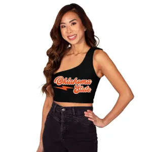 Oklahoma State Lightning One Shoulder Top