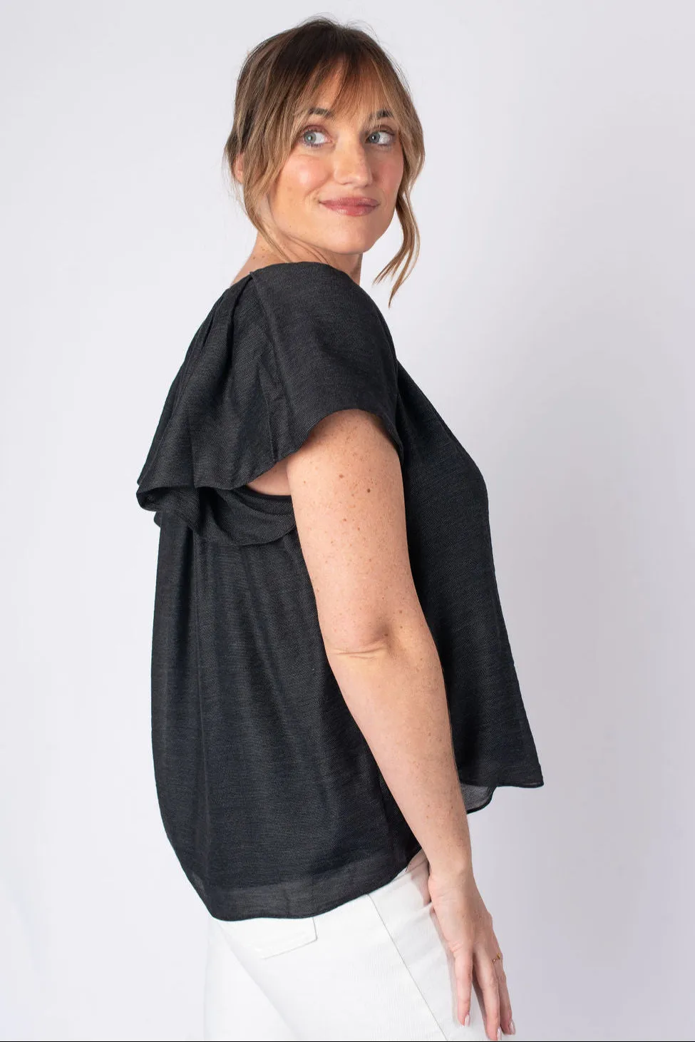 Olivia Flutter Sleeve Blouse