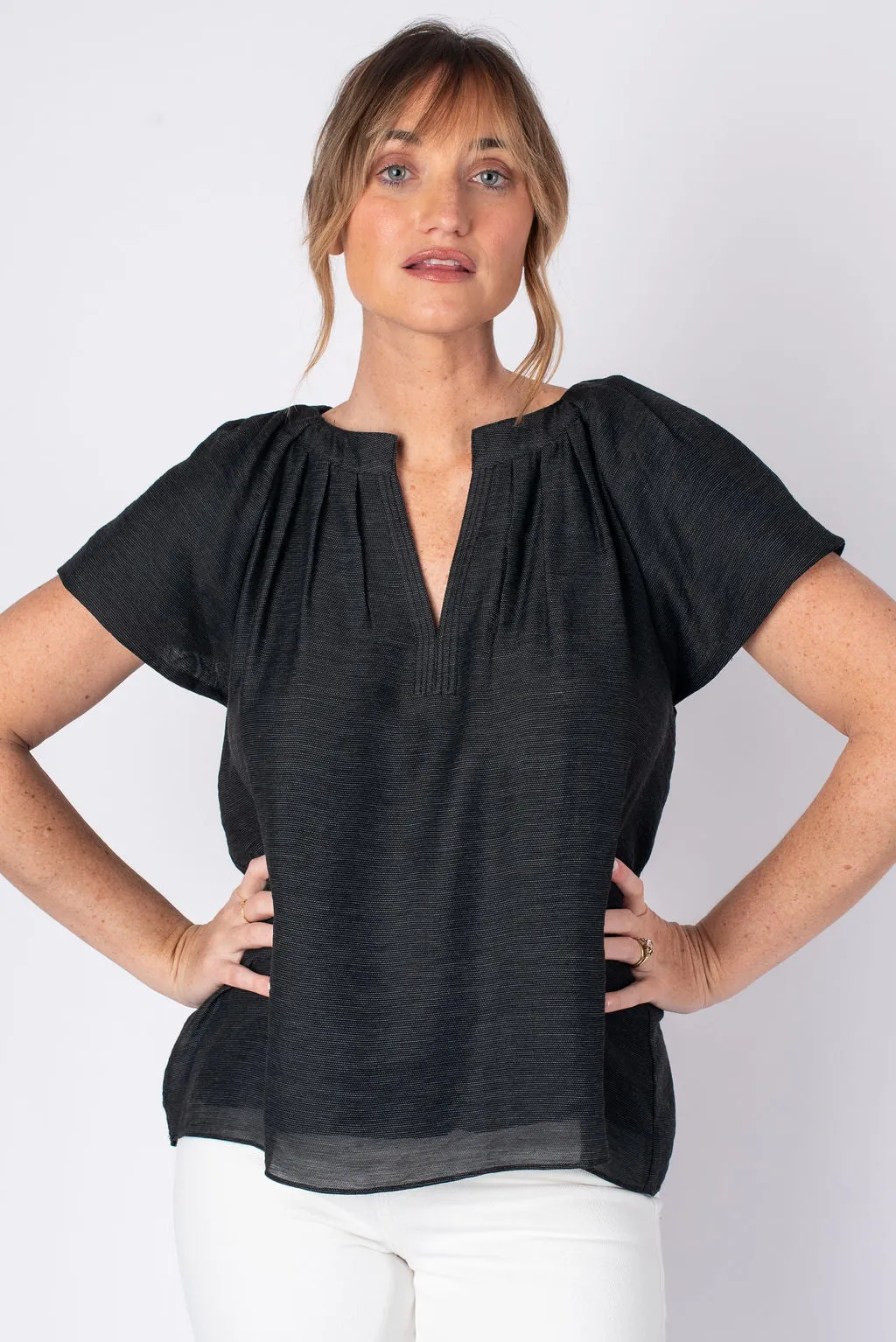 Olivia Flutter Sleeve Blouse