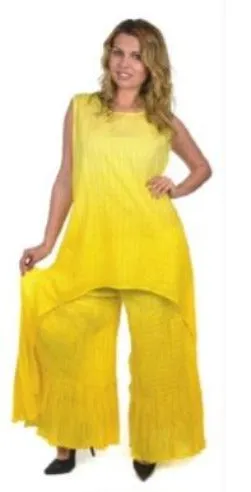 Ombre Wide Bottom Pant Set