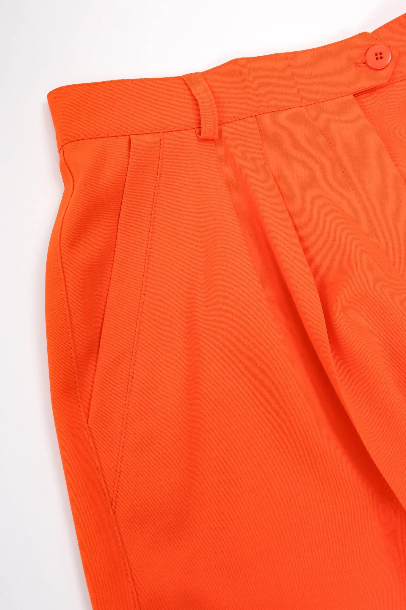 Orange Double Pleated Pant