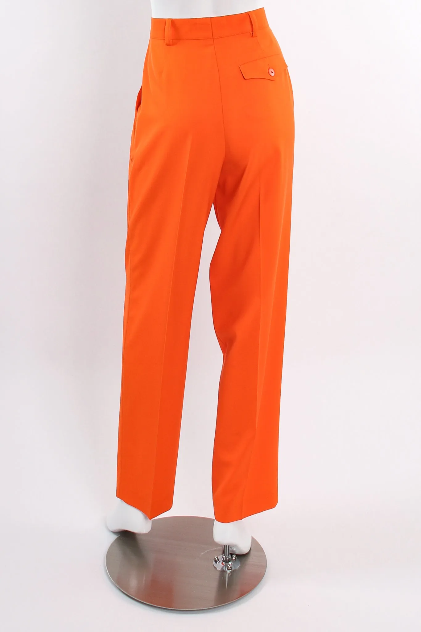 Orange Double Pleated Pant
