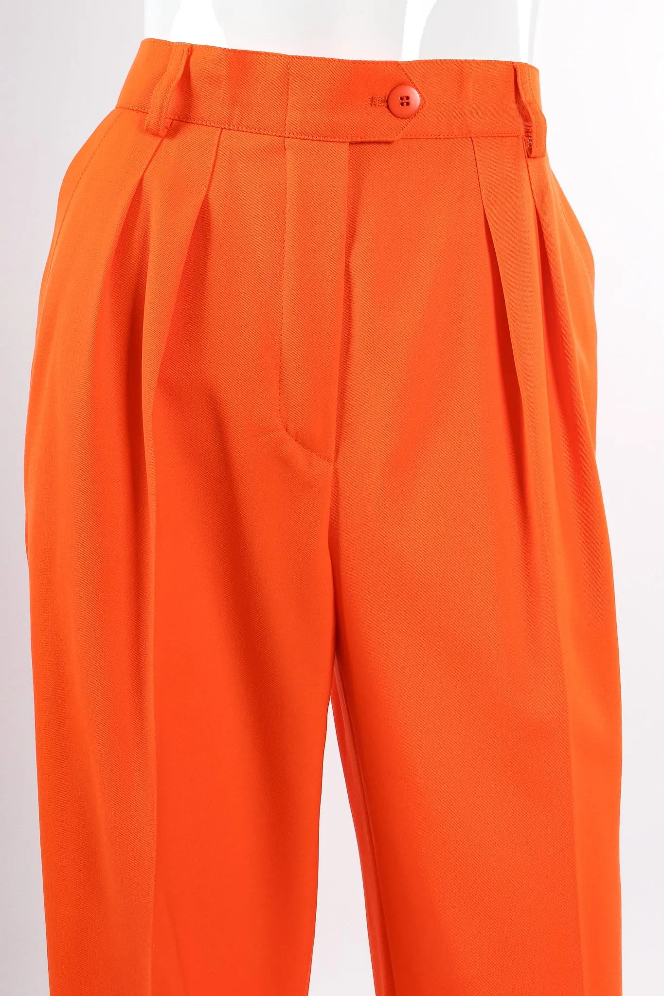 Orange Double Pleated Pant