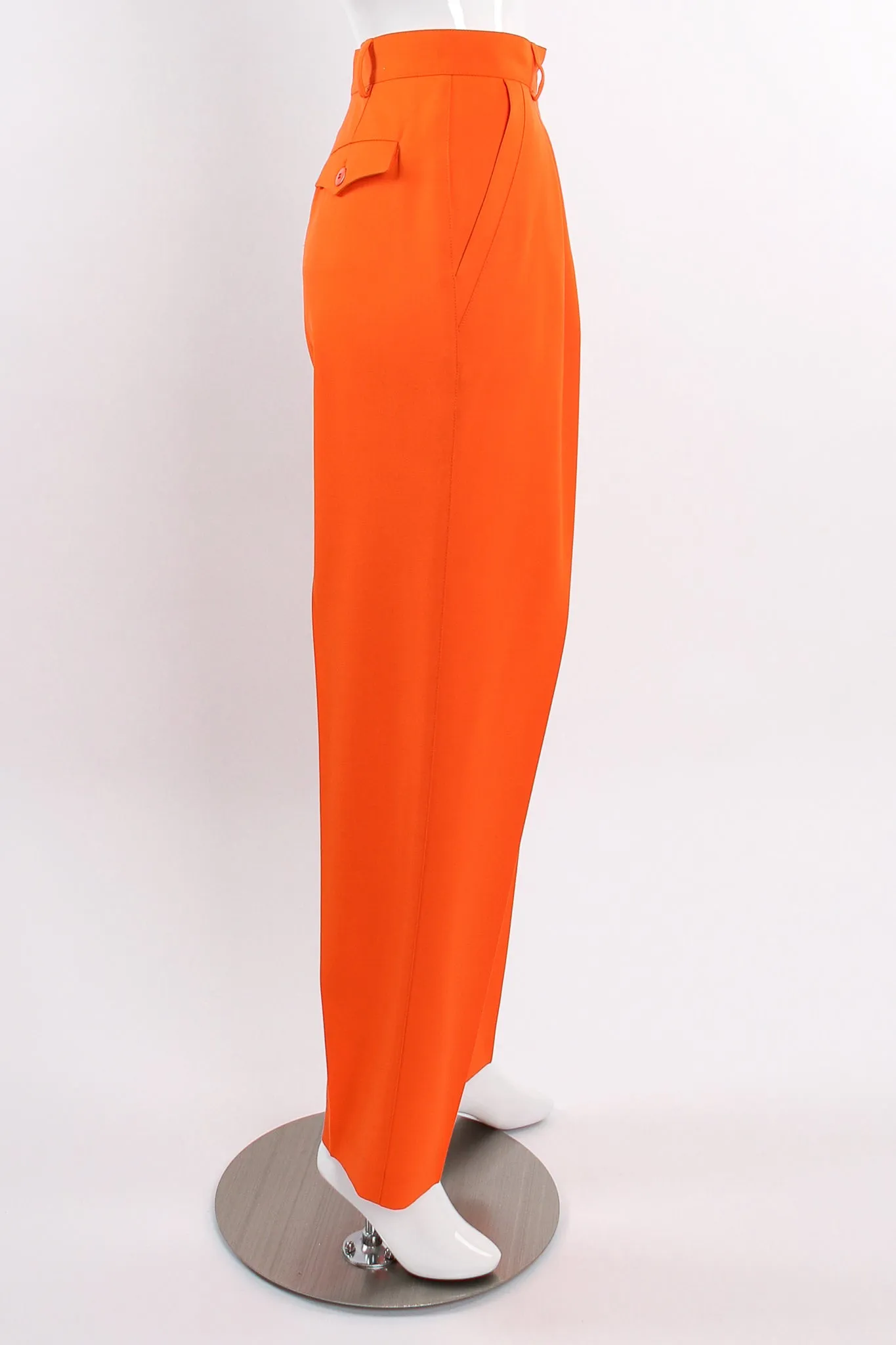 Orange Double Pleated Pant