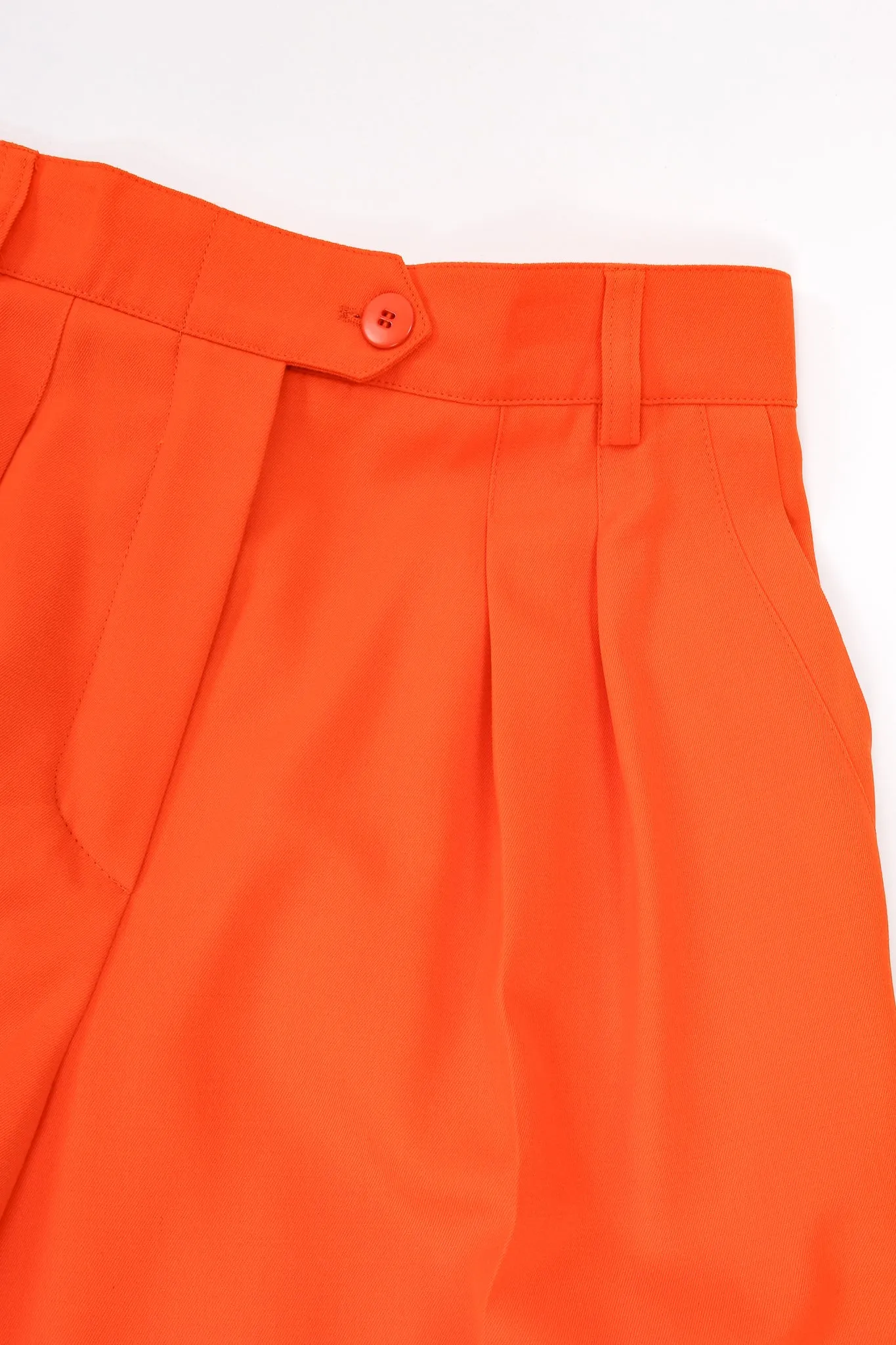 Orange Double Pleated Pant
