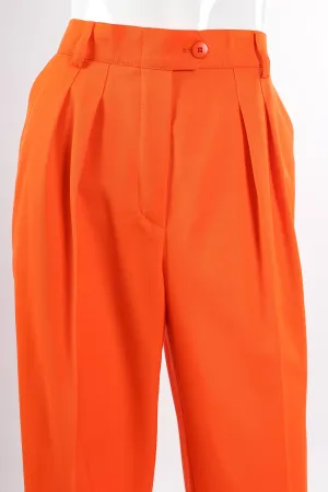 Orange Double Pleated Pant