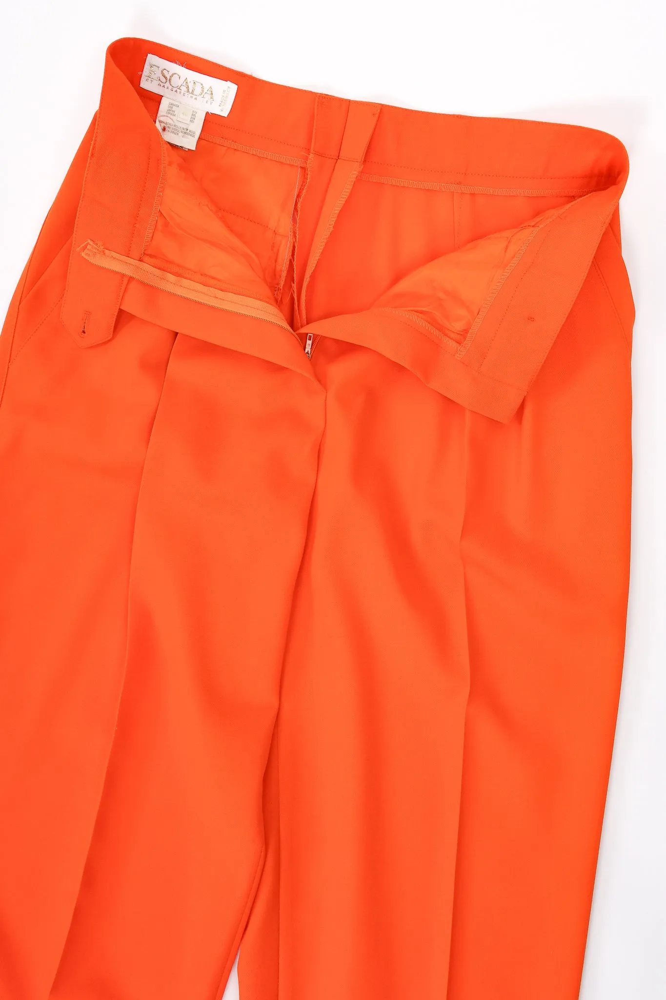 Orange Double Pleated Pant