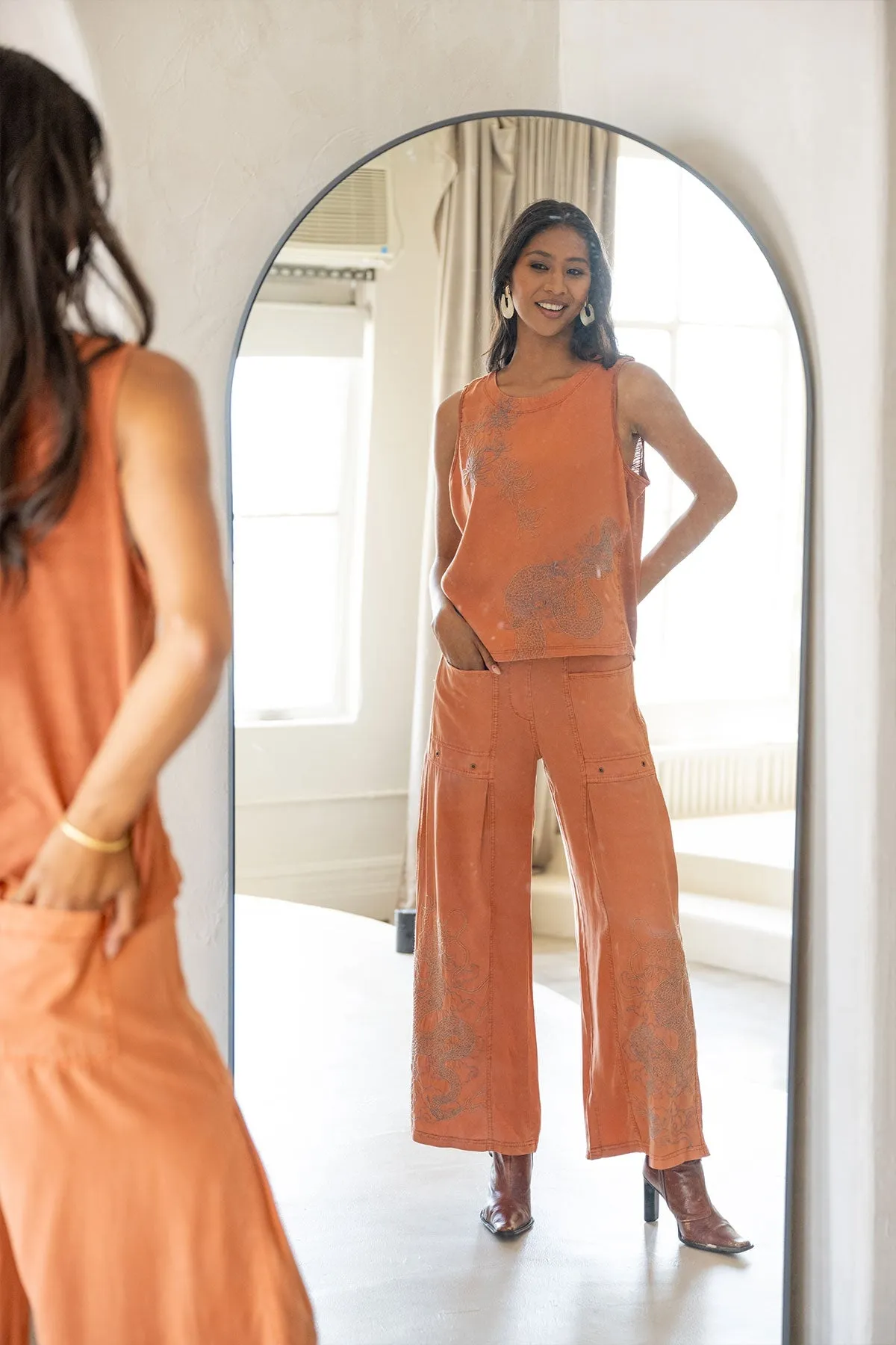 Pheodora Embroidered Pant