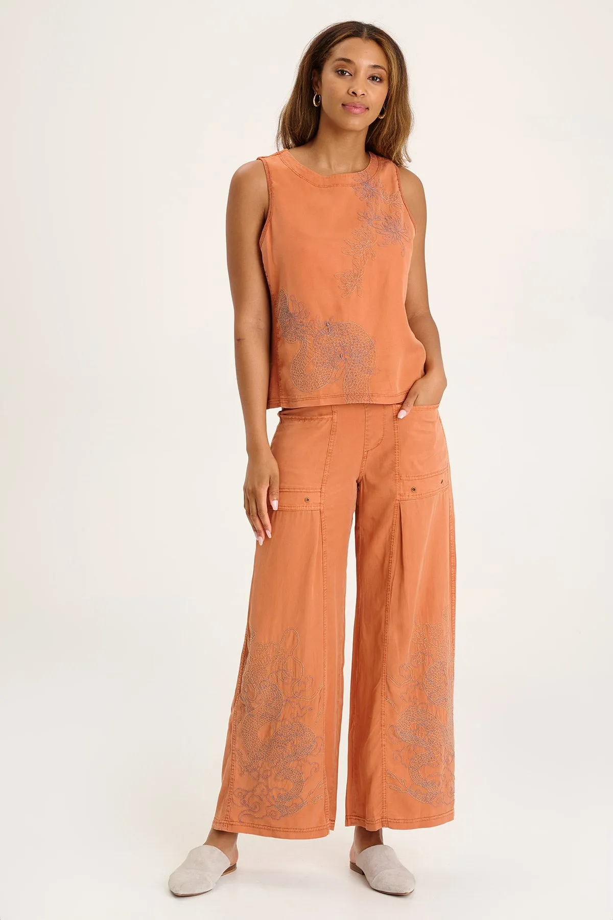 Pheodora Embroidered Pant