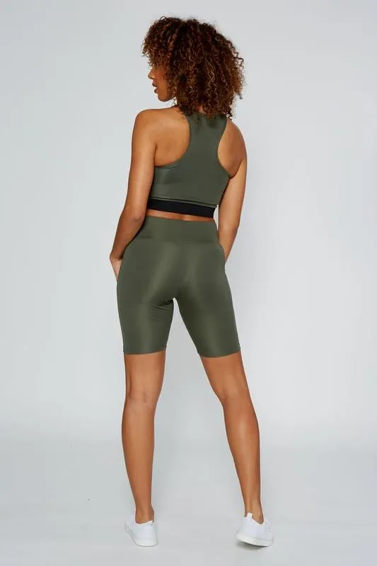 Pineapple V Neck Crop Top
