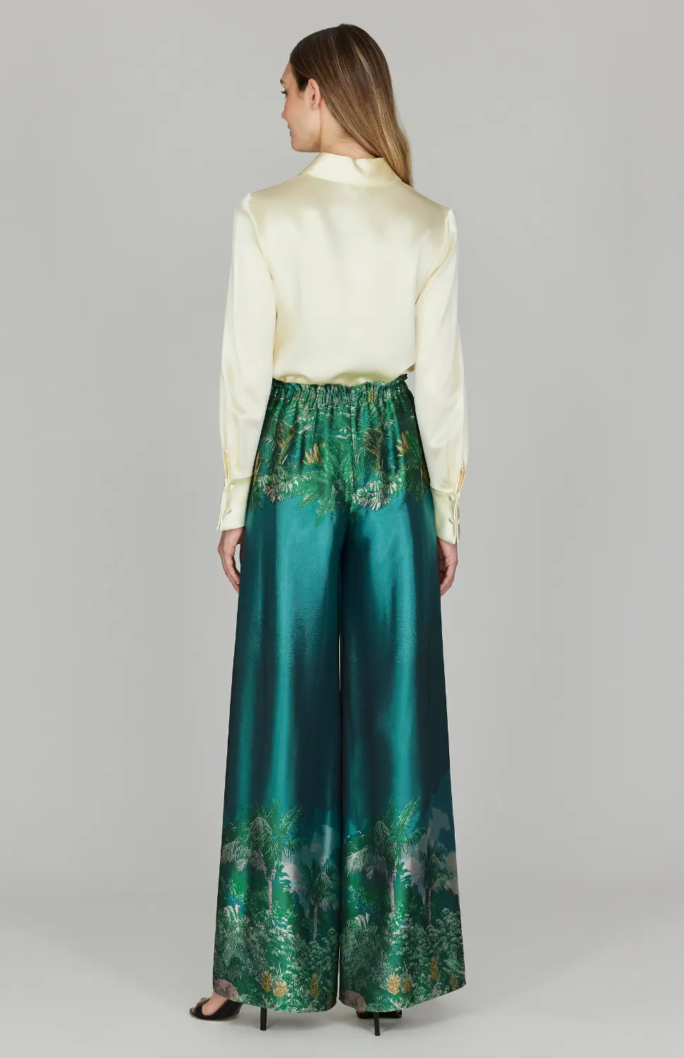 PREORDER Rainforest Jacquard Pajama Pant w/ Back Zip