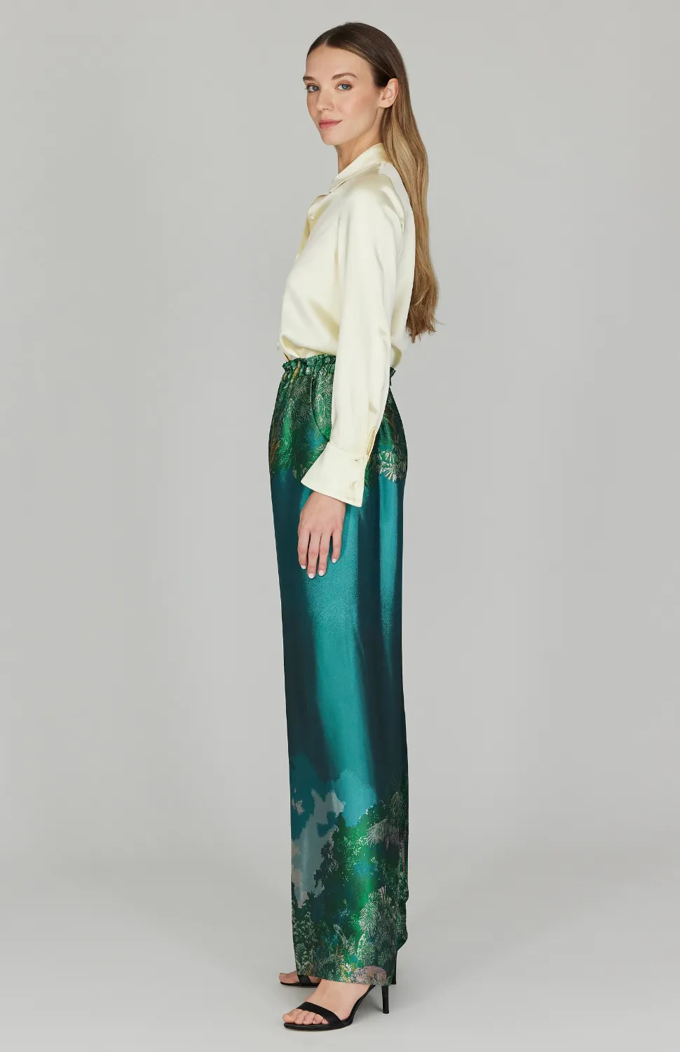 PREORDER Rainforest Jacquard Pajama Pant w/ Back Zip