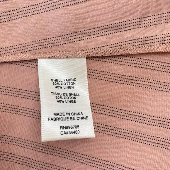 Rebecca Taylor Stripe Wrap Skirt Cotton/Linen Size 2